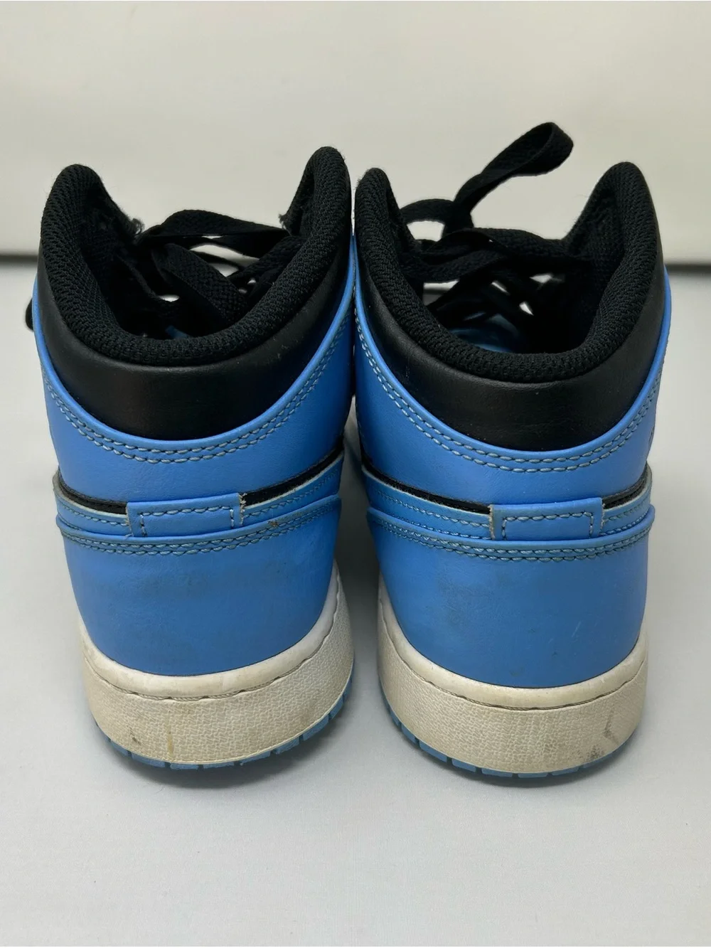 Jordan Kids' High-Top Sneakers in Black & Light Blue